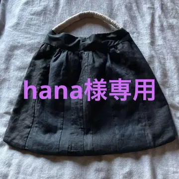모모타 무츠미님 린넨 블랙 토트백