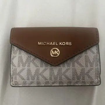 MICHAEL KORS 3단 폴더형 지갑 브라운/그레이