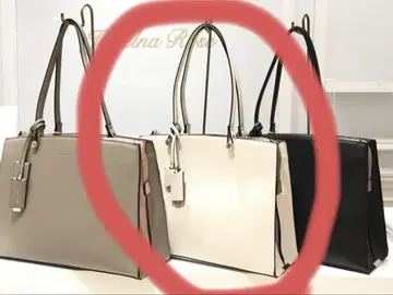 Jewelna Rose 비즈니스 백 화이트 라벤더 A4 수납 가능