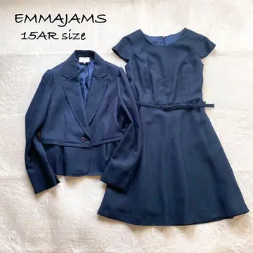 15호 EMMAJAMS 다크 네이비 원피스&자켓 셋업/빅 사이즈