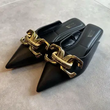 ZARA 버클 플랫 뮬