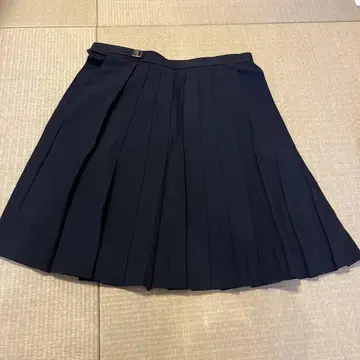 네이비 플리츠 스커트 W66 L48
