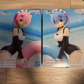 BANDAI Celestial Vivi 렘 & 라무 피규어 세트