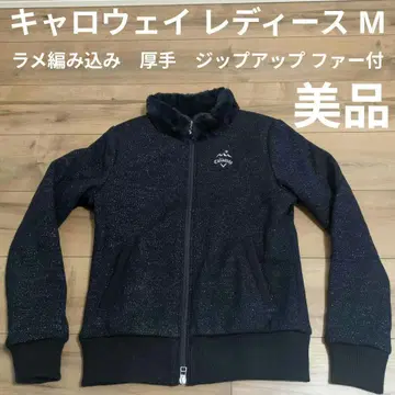 [당일 발송] Callaway 여성용 자켓 네이비 퍼 달린 네이비 지퍼