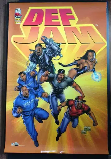 1997년 DEF JAM 라벨 정품 포스터