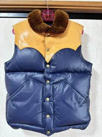 레인보우 컨트리 올 가죽 베스트 S California MFG CO