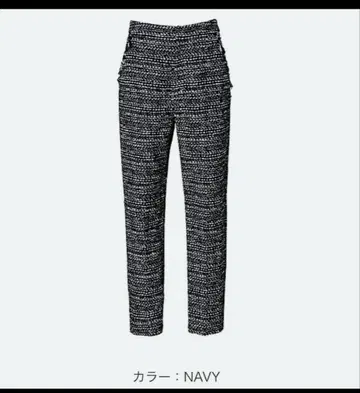 보더스 앳 발코니 TWEED TAPERED PANTS 36