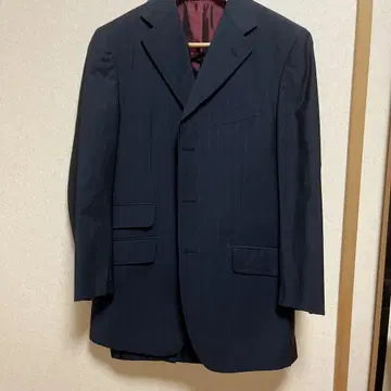 ETRO 네이비 스트라이프 비즈니스 정장