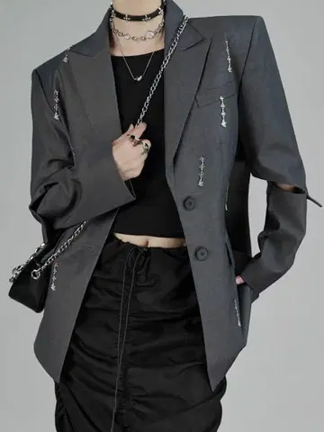 심플 여름/가을 자켓 원 포인트 디자인 나들이에 최적