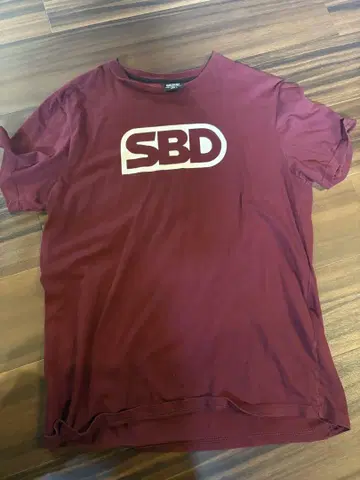SBD 버건디 T셔츠 L 사이즈