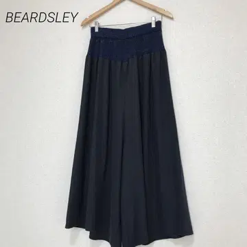 BEARDSLEY 비어즐리 허리 니트 기모 배기 와이드 팬츠