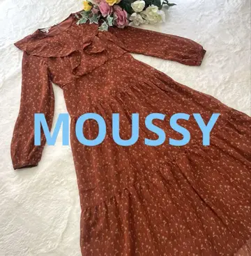 MOUSSY 플라워 러플 슬리브 드레스