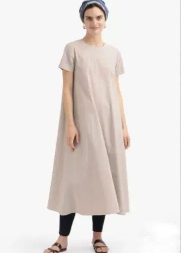 택 포함 새상품 띠어리 럭스 theory luxe 린넨 크런치 원피스