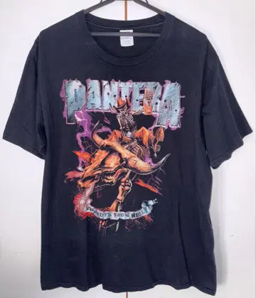 PANTERA 그래픽 T셔츠 L 사이즈 블랙