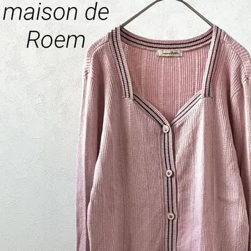 maison de Roem 가디건 리브 니트 긴팔 심플 겉옷
