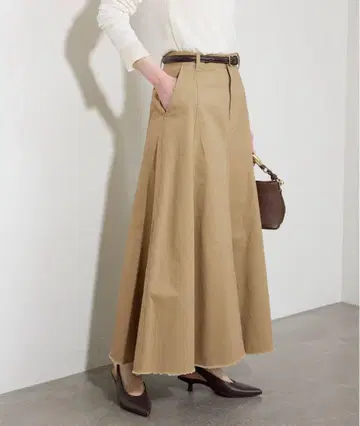 SLOBE IENA 치노 플레어 스커트