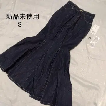 새상품 미사용 다리치 프린세스 머메이드 데님 스커트 인디고 S