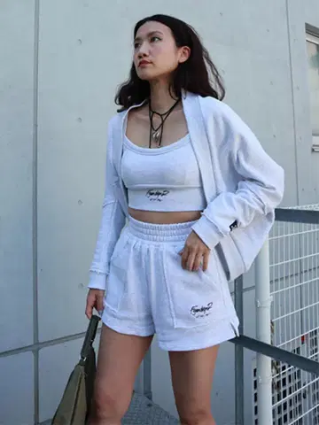 fig&viper 볼레로&브라탑&숏팬츠 세트