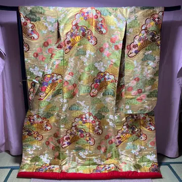 우치카케 이로 우치카케 순수 실크 수직 직조 히키하쿠 가네보우 미 시리즈