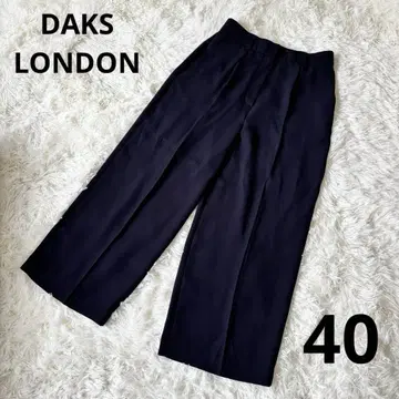 DAKS LONDON 닥스 네이비 와이드 팬츠 40