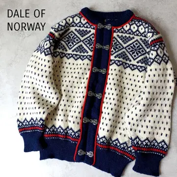 새상품급 Dale of Norway 디자인 가디건 노르딕 네이비