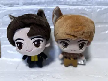 BTS Tinytan JIN 귀 달린 봉제 인형 2체 세트