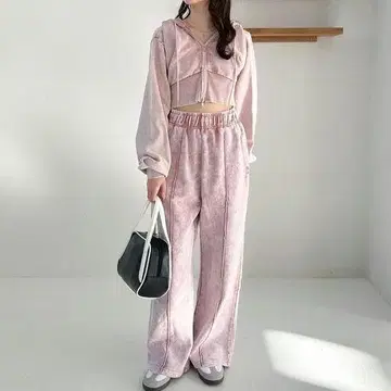 Heather 맨투맨 셋업