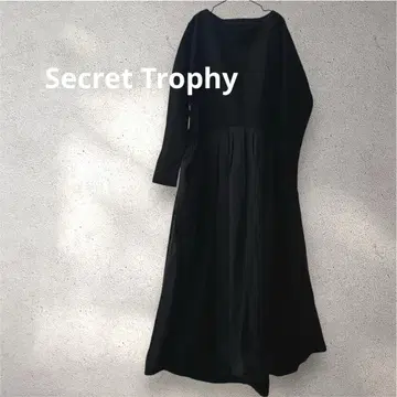 Secret Trophy 시크릿 트로피 이소재 롱 원피스 M