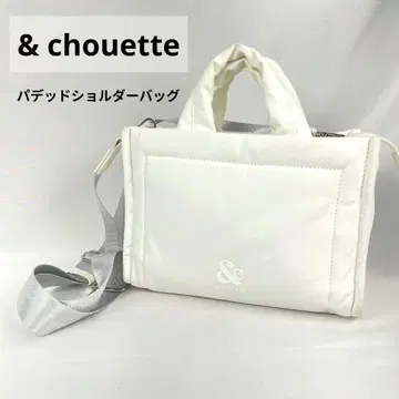 & chouette 패디드 2WAY 스퀘어 숄더백 화이트