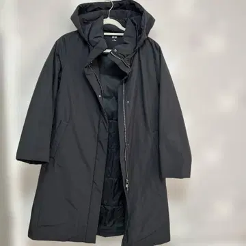 UNIQLO 후드 부착 롱 다운 자켓