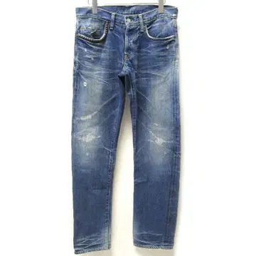 HYSTERIC GLAMOUR 리페어 가공 스터드 데님 팬츠 30