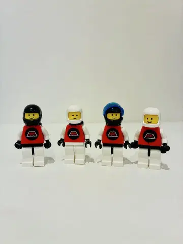 LEGO 미니 피규어 4체 세트 올드 레고 스페이스 시리즈