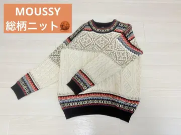 MOUSSY 올 패턴 니트