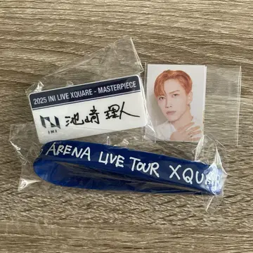 INI XQUARE 캡슐 토이 고무 밴드 명찰 ID 사진 이케자키