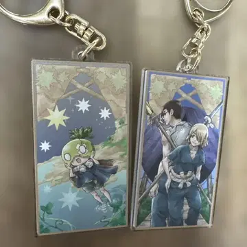 Dr.STONE 아크릴 키링 랜덤 금랑 은랑 수박 2개 세트