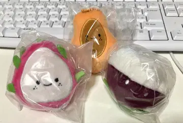 닛코리노 세계의 후르츠 봉제 인형 드래곤 후르츠 망고스틴 파파야