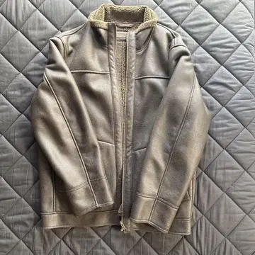 CROCODILE 가죽 보아 자켓