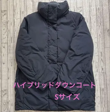 UNIQLO 하이브리드 다운 코트 블랙 S 사이즈 중고