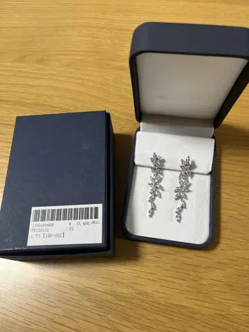 엘레강트 실버925 꽃 모티브 귀걸이