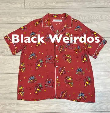 새상품급 Black Weirdos 알로하 셔츠