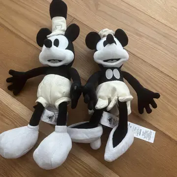 미키&미니 증기선 봉제 인형
