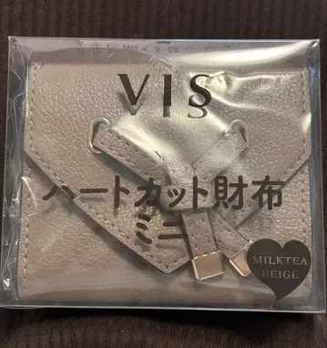 훼미리마트 한정판 Vis 미니 지갑 밀크티 베이지