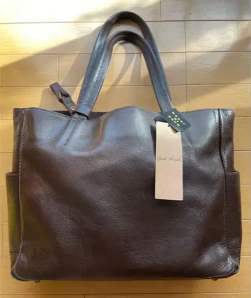 핸즈 가드워크 가죽 토트백