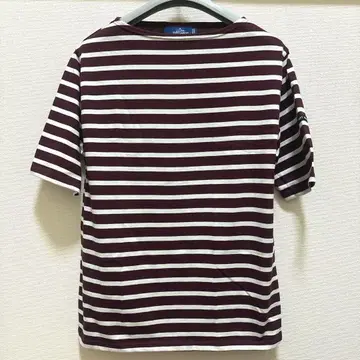 새상품급 SAINT JAMES PIRIAC 피리아크 보르도 보더 반팔