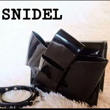 [새상품급] snidel 리본 디자인 숄더백 2way 파티