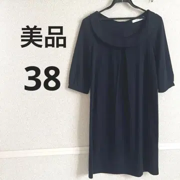[ 새상품급 ] 네이비 7부 소매 원피스