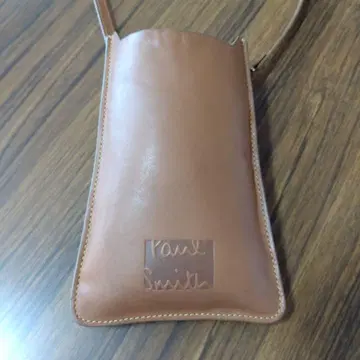 폴 스미스 브라운 가죽 숄더백