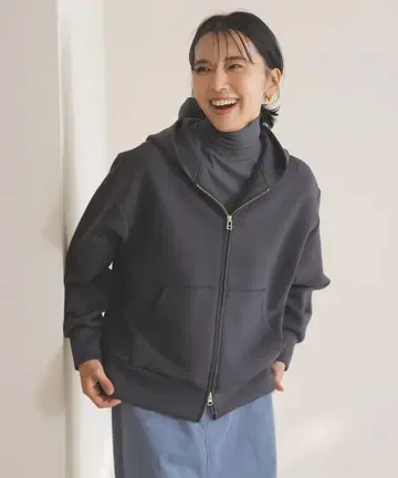 새상품 앙피로 BEAUTY FORM JERSEY ZIP 후드티