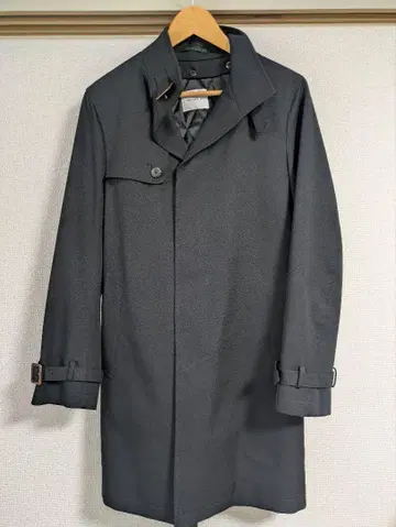 THE SHOP TK 블랙 스텐카라 코트 허리 벨트 포함