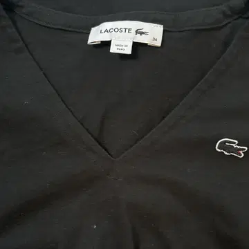 새상품급 라코스테 여성용 V넥 티셔츠 LACOSTE